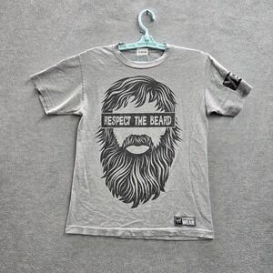 WWE Authentic Wear Women Shirt S Gray Respect The Beard Daniel Bryan